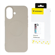 slomart Silikonski magnetni ovitek Wozinsky Silicone Case Magsafe za Samsung Galaxy S25+ - bež