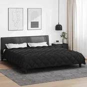 Zimska pokrivaca Crna 200 x 200 cm Mikrovlakna