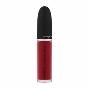 MAC Powder Kiss šminka z mat učinkom tekoče rdečilo za ustnice šminka 5 ml odtenek 987 M.A.CSmash za ženske