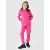 Girls Sweatpants Joggery 4F Fuksja 4FJWMM00TTR