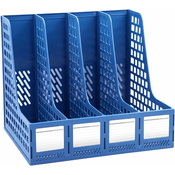 Generic Magazine File Holder, Desk Organizer Folders for Office Organization and Storage, Sturdy Plastic Binder Storage Box, Desktop Accessories for Home and Office Storage, (21072492)