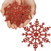 Springos CA1200 BOŽIČNI OKRASKI SNEŽINKE 12 CM 3 KOS.