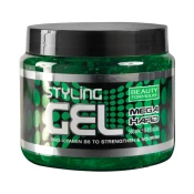 Beauty Formulas Gel za stilizovanje kose Mega hard, Pro vitamin B5 - green, 500ml