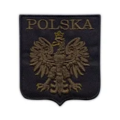 shumee Našitek poljskega grba (olivni orel) - Poljska - Samolepilna podlaga - Vezeni našitek/značka/emblem