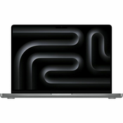 Notebook Apple MacBook Pro 14 Retina, M3 Pro 11-core, 18GB RAM, 512GB SSD, Apple 14-core Graphics, INT KB, Space Black Z1AU002UJ