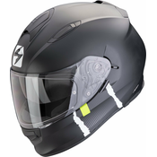 Integrální helma na motorku Scorpion EXO-491 CODE matná černo-stříbrná