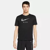 Nike M NK DF RUN DVN CRE GX SS TOP, muška majica za trcanje, crna DQ4753