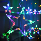 LED sijalice sa padajucim zvezdama i zvezdicama ŠARENA