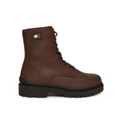 Gležnjarji Tommy Jeans Tjm Lace Up Tumbled High EM0EM01631 Rjava