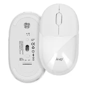 LINQ LinQ, Miška Bluetooth ali WiFi z večbarvno LED + USB Dongle, Bela, (5000009802)