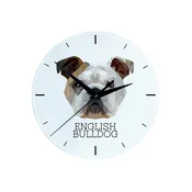 Angleški buldog, Bulldog - geometrijska stenska ura s fotografijo in napisom