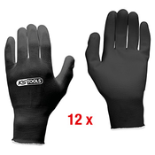 KS Tools fino pletene mikro rukavice crne velicina 8, 12 pari 310.0491