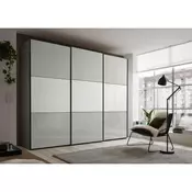 Ormar Sa Staklenim Kliznim Vratima Includo 280/222/68 cm bela, svetlosiva
