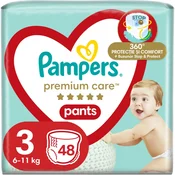 pampers® premium care hlačne pleničke velikost 3 (6-11kg) 48 kosov