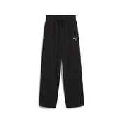 PUMA Wardrobe Essentials Relaxed Wide Leg Sweatpants Youth, Puma, Black, 15-16Y