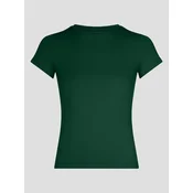 YO-GAYA Športni top Short Sleeve Top temno zelena