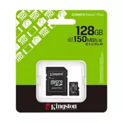 Kingston Memorijska kartica selectplus 128gb gen 3 150mb/s sdcs3 + adapter ( SD14204 )