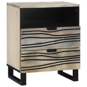 Nocni ormar Bijela 50 x 33 x 62 cm Konstruirano drvo