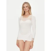 Ysabel Mora Pižamska bluza 19049 Kremna Slim Fit
