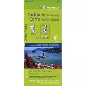 Michelin Korfu und Ionische Inseln 1:80.000