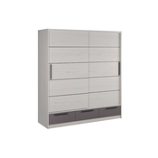 Matis Lara 200 Garderober, 200x62x220, Snežni hrast-antracit