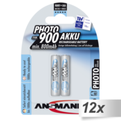 12x2 Ansmann maxE NiMH Akku 900 Micro AAA 800 mAh PHOTO