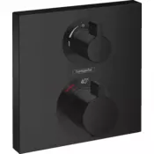 HANSGROHE termostatska pokrivna plošča Ecostat Square (15714670) - črna mat