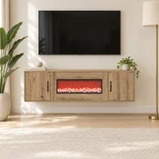 vidaXL Električni kamin Artisan hrast 140,5 x 30 x 39 cm
