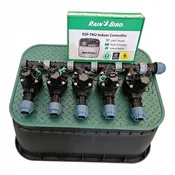 Komplet s 5 postajami Rain Bird: Zbiralnik s čepom, TM2, PE 32