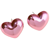 Naušnice AD-33382 - Heart/Svijetlo ružicasta KP33382