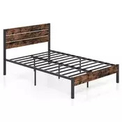 Northix Kovinski posteljni okvir 200x140 cm 500kg 32cm shranjevanje