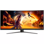 AOC Gaming CU34G4Z ukrivljen monitor - 86.4cm (34), UWQHD (3440 x 1440), Fast VA, 1500R, 240Hz, 1ms (GTG), Adaptive Sync, HDR400, USB razdelilnik, 2x HDMI 2.1, 1x DP 1.4 - CU34G4Z