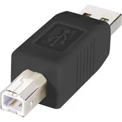 Renkforce USB 2.0 adapter [1x USB 2.0 vtič A - 1x USB 2.0 vtič B] črn pozlačeni zatiči Renkforcenkforce
