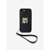 DKNY DKNY zapestni trak z logotipom - ohišje za iPhone 15 / 14 / 13 (črno)
