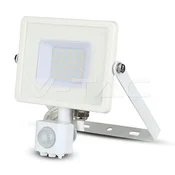 30W LED senzorski reflektor SAMSUNG Chip Cut-OFF funkcija Belo ohišje 6400K