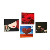 Komplet slik elegantna ženska - 4x 60x60