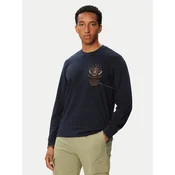 Aeronautica Militare Majica z dolgimi rokavi 262TS2573UJ00703 Mornarsko modra Regular Fit
