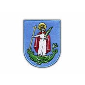 shumee Našitek grba mesta Nowy Sacz - stara različica - Samolepilna podlaga - Vezen našitek/značka/emblem