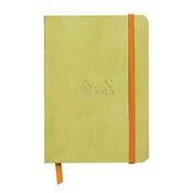 Notes A6, Rhodiarama soft, s gumicom, diktando crte, zeleni