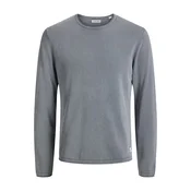 JACK & JONES Pulover JJELeo pegasto siva