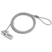 Cable lock for notebooks (4-digit combination)