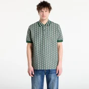 Majice LACOSTE Short Sleeved Ribbed Collar Shirt Green/ Sinople 5
