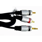 shumee KABELSKI VTIČ 3,5 MM-2XRCA HQ VITALCO 3M