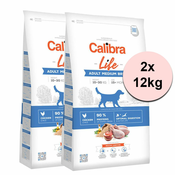 Calibra Dog Life Adult Medium Breed Chicken 2x12 kg