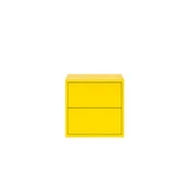 Boxie stenska omarica z 2 predaloma 40x40x37 cm rumena