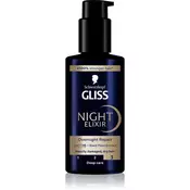 Schwarzkopf Gliss Night Elixir eliksir brez spiranja za poškodovane lase 100 ml