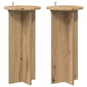 Stalak za biljke 2 pcs Hrast artisan 29,5 x 29,5 x 60 cm