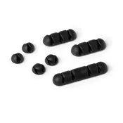 Donau samolepilna sponka za kable CAVOLINE CLIP, temno siva (6 kos)