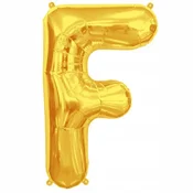 shumee F folija balon zlata črka f 40 cm dekoracija za rojstni dan