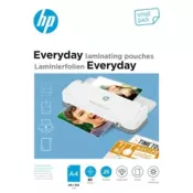 HP 9153 LAMINIRANJE FILM ZA TOPLINSKO LAMINIRANJE, 80 MICRONA, A4, SJAJAN, 25 KOMADA, ZA SVAKODNEVNU UPOTREBU